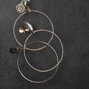 LANE BRYANT Sz XL | Stackable Charm & Beads Bracelet | Set Of 3